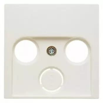 12038982 Центральная панель для антенной розетки 2 и 3 отверстия цвет: белый, с блеском S.1 Berker