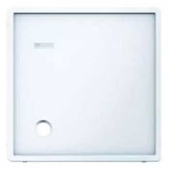 12336089 Центральная панель для кнопки c шнурковым приводом с линзой, Q.1/Q.3, цвет: полярная белизна, с эффектом бархата Berker