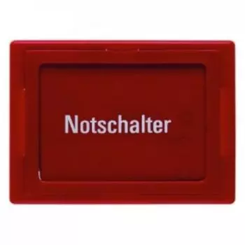 12970000 Центральная панель со стеклянным диском, клавишей и клейкими полосками для надписей цвет: красный, с блеском Arsys Berker