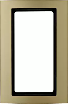 13093016 Рамка с большим вырезом B.3 Золото / Антрацит 2-постовая Berker