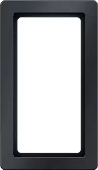 13096086 Рамка с большим вырезом Q.1 Антрацит с эффектом бархата 2-постовая Berker