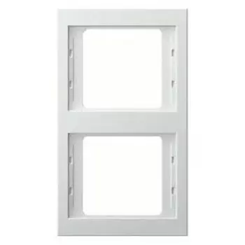 13237009 Рамка K.1 Полярная белизна с блеском 2-постовая вертикальная Berker