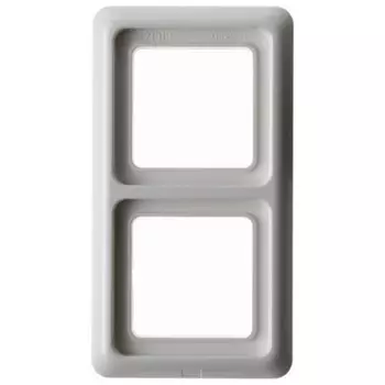 132909 Рамка с уплотнением IP44 Полярная белизна с блеском 1-постовая Berker