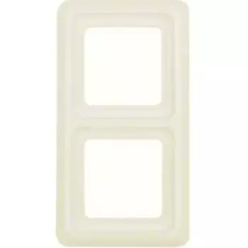 1329 Рамка с уплотнением IP44 Белый с блеском 2-постовая Berker