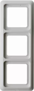 133009 Рамка с уплотнением IP44 Полярная белизна с блеском 3-постовая Berker