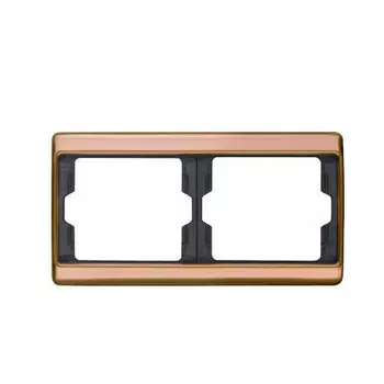 13630007 Рамка Arsys Медь 2-постовая Berker