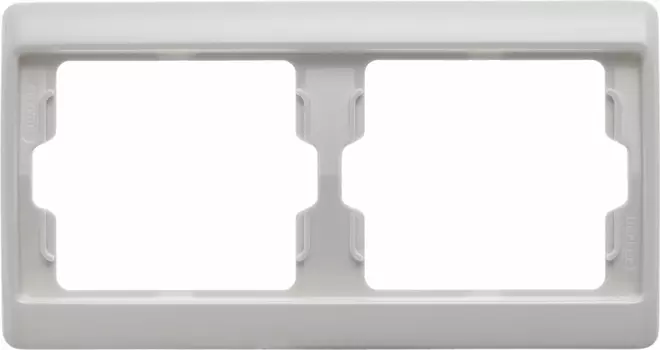 13630069 Рамка Arsys Полярная белизна с блеском 2-постовая Berker