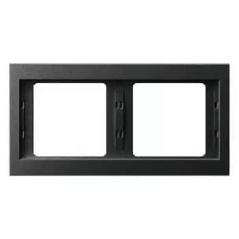 13637006 Рамка K.1 Антрацит матовый 2-постовая Berker