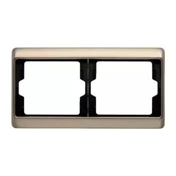 13640001 Рамка Arsys Светло-бронзовый 2-постовая Berker