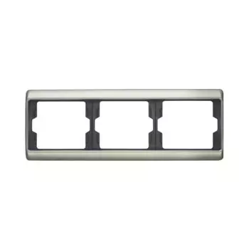 13740004 Рамка Arsys Нержавеющая сталь 3-постовая Berker