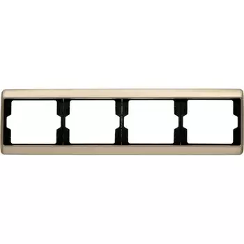 13840001 Рамка Arsys Светло-бронзовый 4-постовая Berker