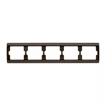 13930001 Рамка Arsys Коричневый с блеском 5-постовая Berker