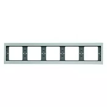 13937003 Рамка K.5 Алюминий 5-постовая Berker