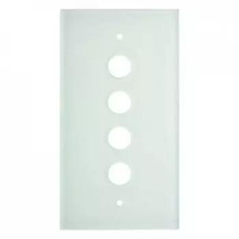 1394 Стеклянная накладка TS Прозрачный 4-постовая Berker