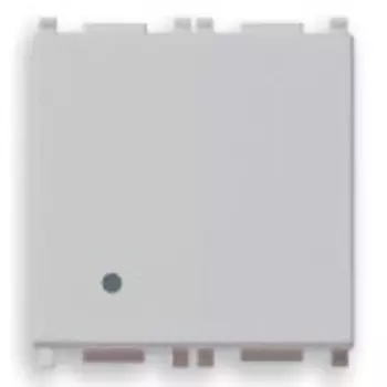 14008.2.SL Кнопка 1p no 10a 2 модуля, серебро Vimar Plana