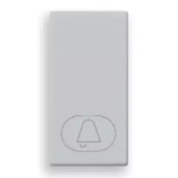 14021.C.SL Клавиша на 1 модуль с симв "звонок", серебро Vimar Plana