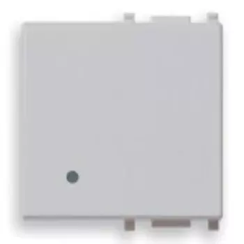 14022.SL Клавиша на 2 модуля, серебро Vimar Plana
