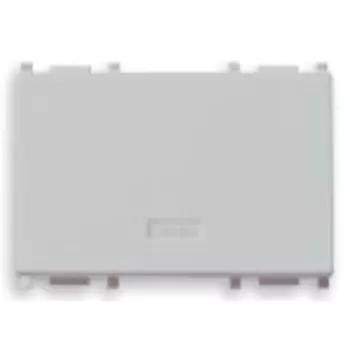 14028.SL Клавиша на 3 модуля с диффузором, серебро Vimar Plana