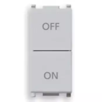 14058.SL 2кнопки no+nc 10a, серебро Vimar Plana