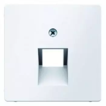 14076089 Центральная панель для розетки UAE цвет: полярная белизна, с эффектом бархата, Q.1 Berker