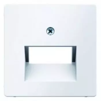 14096089 Центральная панель для розетки UAE, Q.1/Q.3, цвет: полярная белизна, с эффектом бархата Berker