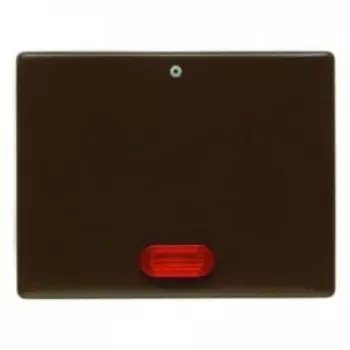 14170001 Клавиша с красной линзой и надписью "0" цвет: коричневый, с блеском Arsys Berker