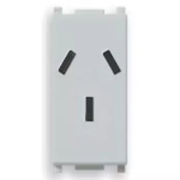 14250.SL Розетка 2p+t 10a аргентина, серебро Vimar Plana