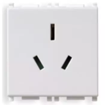 14261 Розетка 2p+t 10a австралия, серебро Vimar Plana