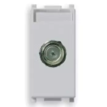 14318.SL Розетка tv tipo f, серебро Vimar Plana