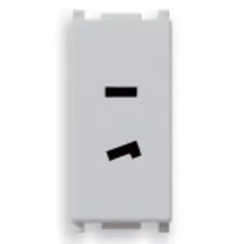 14332.SL Розетка 2p 6a 24v поляризованная, серебро Vimar Plana