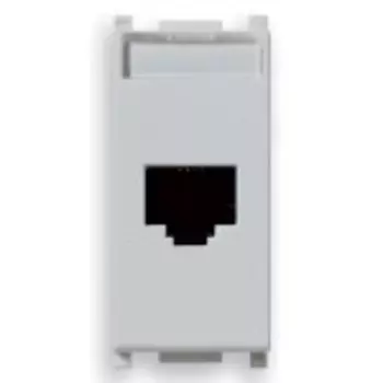 14339.4.SL Розетка rj45 netsafe cat5e, серебро Vimar Plana