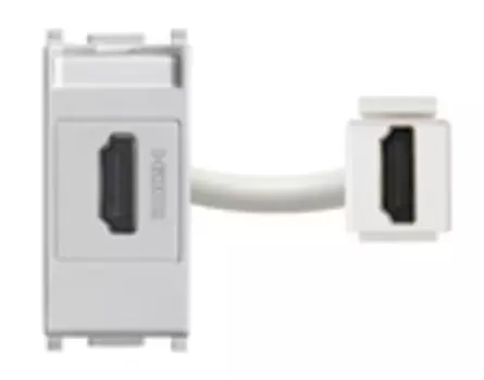 14346.SL Розетка hdmi, серебро Vimar Plana