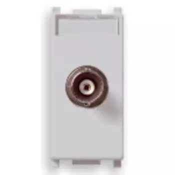 14361.SL Розетка штеккер bnc cavi saldat, серебро Vimar Plana