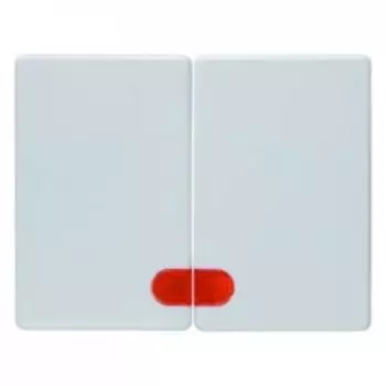 14370069 Клавиши с красной линзой цвет: полярная белизна, с блеском Arsys Berker