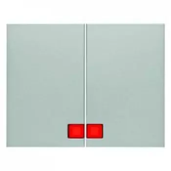 14377003 Клавиши с красной линзой цвет: алюминий K.5 Berker