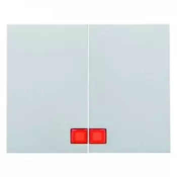 14377004 Клавиши с красной линзой цвет: стальной, лак K.5 Berker