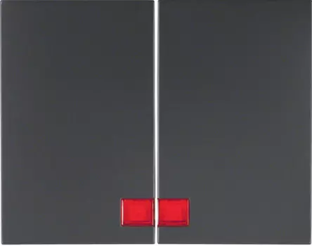 14377006 Клавиши с красной линзой цвет: антрацит, матовый K.1 Berker