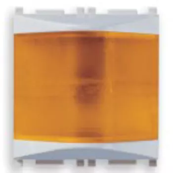 14387.A.SL Табло призматическое оранж, серебро Vimar Plana