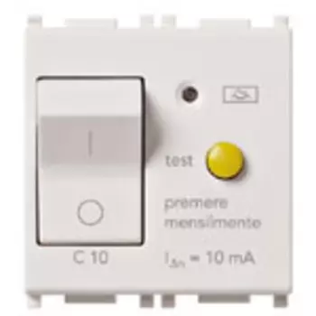 14411.10 Выключатель термомагнитный /дифферн 1p+n c10 10ma Vimar Plana