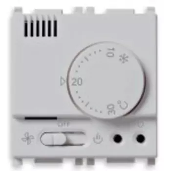 14440.SL Термостат электронный, серебро Vimar Plana