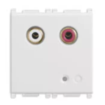 14582 Аудио вход rca 2m белый Vimar Plana