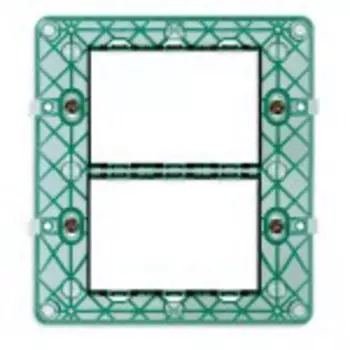 14619 Суппорт 6 mодулей (3+3) с винтами Vimar Plana