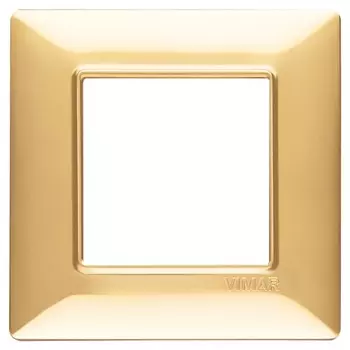 14642.24 Рамка Plana Золото блестящее 2 модуля Vimar