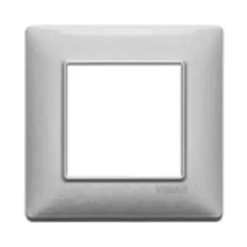 14642.27 Рамка Plana металлизированное серебро 2-модульная Vimar