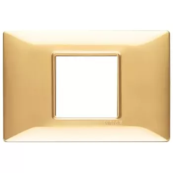 14652.24 Рамка Plana Золото блестящее 2 модуля Vimar