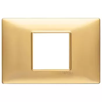14652.25 Рамка Plana Золото матовое 2 модуля Vimar