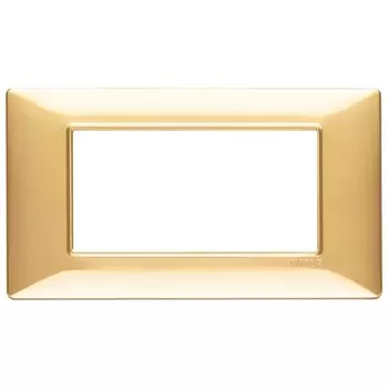 14654.24 Рамка Plana Золото блестящее 4 модуля Vimar
