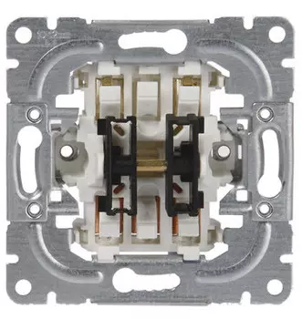 1465.20 (1465.20), Механизм 2-клавишной кнопки, 1-полюсный, 16А/250В, (схема 5) 2 дополнительные клеммы, ABB