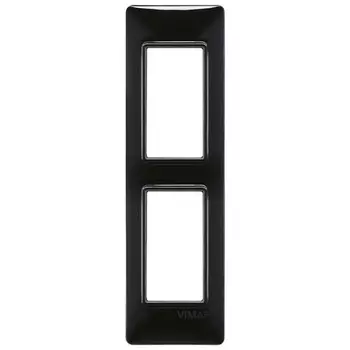 14667.05 Рамка Plana Черный 2 модуля Vimar