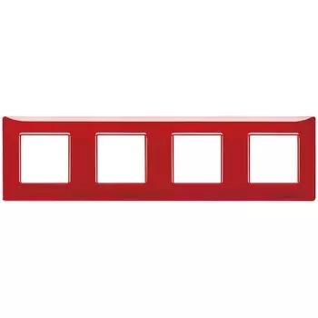 14669.51 Рамка Plana рубин 8 модулей Vimar